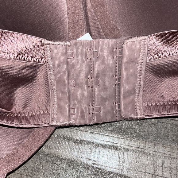 EUC Women’s Self Expressions by Maidenform Wirefree Dark Taupe/Lace Bra (36DD) - Picture 4 of 5